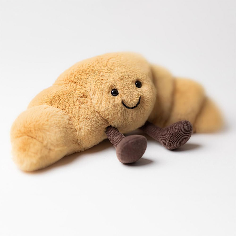 Jellycat Amuseables Croissant Small 8.7-Inch Wide Pastry Plush - Image 14