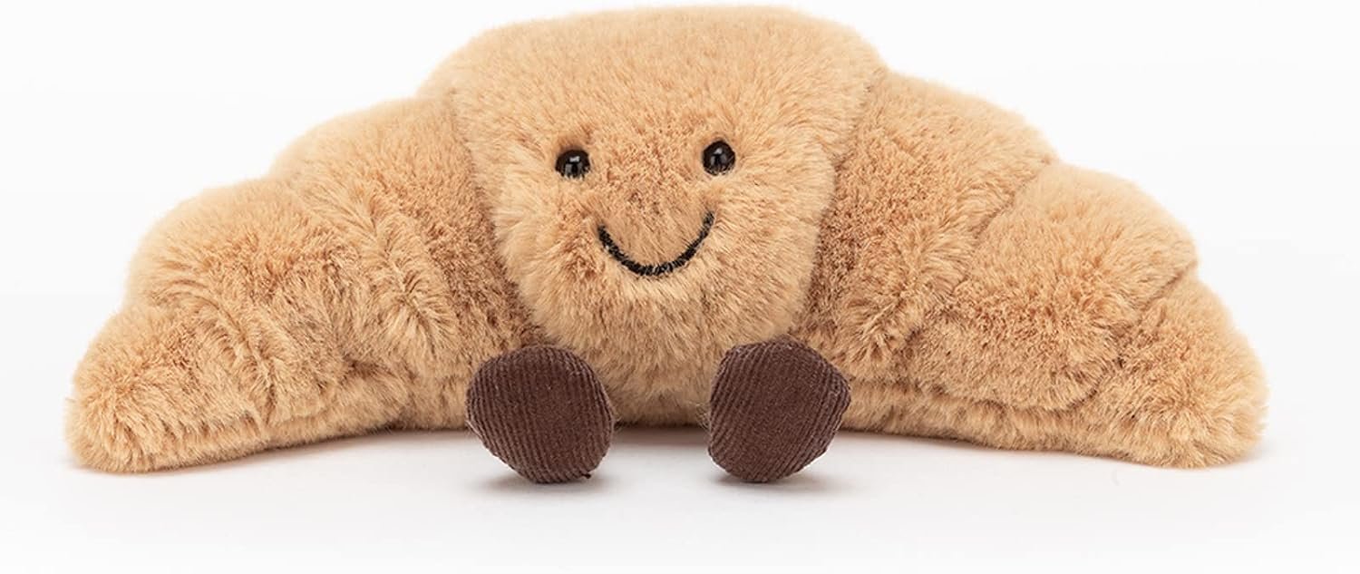 Jellycat Amuseables Croissant Small 8.7-Inch Wide Pastry Plush - Image 9